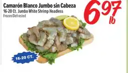 El Super Fresh 16-20Ct. Jumbo White Shrimp Headless offer