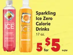 Vallarta Supermarkets Sparkling Ice Zero Calorie Drinks offer