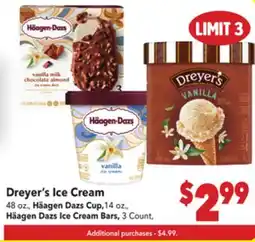 Vallarta Supermarkets Dreyer's Ice Cream offer