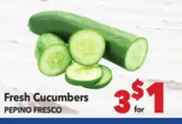 Vallarta Supermarkets Fresh Cucumbers / PEPINO FRESCO offer