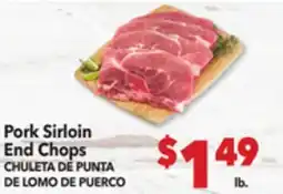 Vallarta Supermarkets Pork Sirloin End Chops / CHULETA DE PUNTA DE LOMO DE PUERCO offer