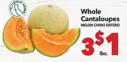 Vallarta Supermarkets Whole Cantaloupes / MELON CHINO ENTERO offer