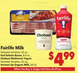 Vallarta Supermarkets Fairlife Milk offer