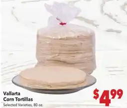 Vallarta Supermarkets Vallarta Corn Tortillas offer