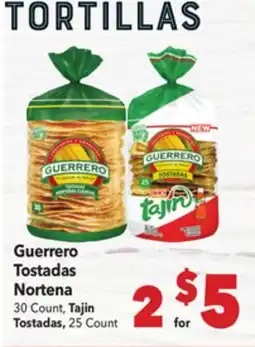 Vallarta Supermarkets Guerrero Tostadas Nortena offer