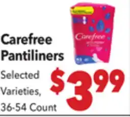 Vallarta Supermarkets Carefree Pantiliners offer