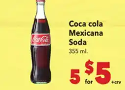Vallarta Supermarkets Coca cola Mexicana Soda offer