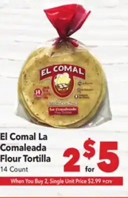 Vallarta Supermarkets El Comal La Comaleada Flour Tortilla offer