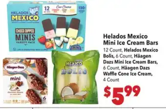 Vallarta Supermarkets Helados Mexico Mini Ice Cream Bars offer