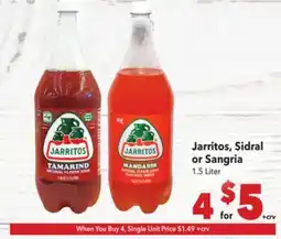 Vallarta Supermarkets Jarritos, Sidral or Sangria offer