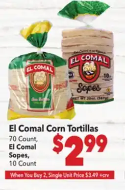 Vallarta Supermarkets El Comal Corn Tortillas offer