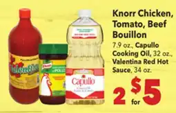 Vallarta Supermarkets Knorr Chicken, Tomato, Beef Bouillon offer