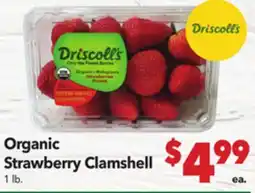Vallarta Supermarkets Driscoll's Organic Strawberry Clamshell offer