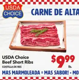 Vallarta Supermarkets USDA Choice Beef Short Ribs / COSTILLA DE RES offer