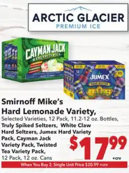 Vallarta Supermarkets Smirnoff Mike's Hard Lemonade Variety offer