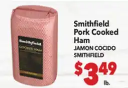 Vallarta Supermarkets Smithfield Pork Cooked Ham / JAMON COCIDO SMITHFIELD offer