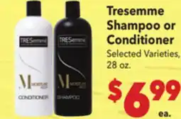 Vallarta Supermarkets Tresemme Shampoo or Conditioner offer