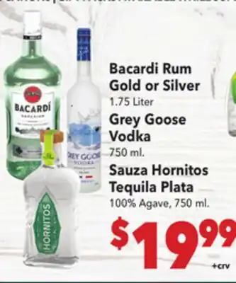 Vallarta Supermarkets Bacardi Rum Gold or Silver offer