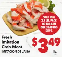 Vallarta Supermarkets Fresh Imitation Crab Meat / IMITACION DE JAIBA offer