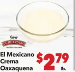 Vallarta Supermarkets El Mexicano Crema Oaxaquena offer