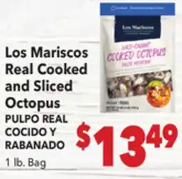 Vallarta Supermarkets Los Mariscos Real Cooked and Sliced Octopus / PULPO REAL COCIDO Y RABANADO offer