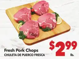 Vallarta Supermarkets Fresh Pork Chops / CHULETA DE PUERCO FRESCA offer