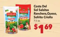 Vallarta Supermarkets Costa Del Sol Salsitas Ranchera, Queso, Sofrito Criollo offer