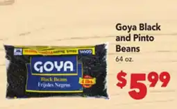 Vallarta Supermarkets Goya Black and Pinto Beans offer