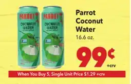 Vallarta Supermarkets Parrot Coconut Water offer