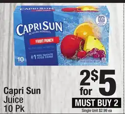 Super King Markets Capri Sun Juice offer