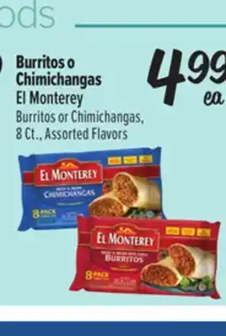 El Super Burritos or Chimichangas offer