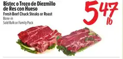 El Super Fresh Beef Chuck Steaks or Roast offer