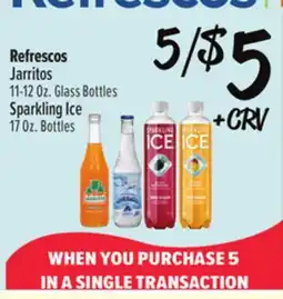 El Super Jarritos 11-12 Oz. Glass Bottles Sparkling Ice 17 Oz. Bottles offer