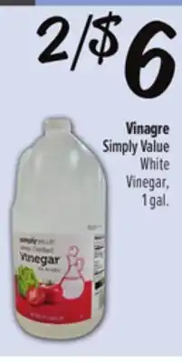 El Super Simply Value White Vinegar offer