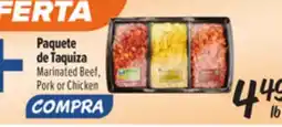 El Super Marinated Beef, Pork or Chicken offer
