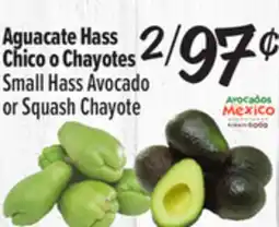 El Super Small Hass Avocado or Squash Chayote offer