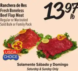 El Super Fresh Boneless Beef Flap Meat offer