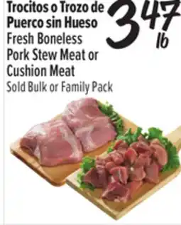 El Super Fresh Boneless Pork Stew Meat or Cushion Meat offer