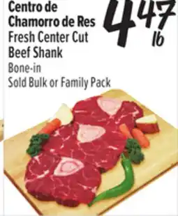 El Super Fresh Center Cut Beef Shank offer