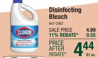 Menards Disinfecting Bleach offer
