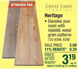 Menards Heritage offer