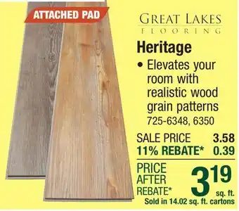 Menards Heritage offer