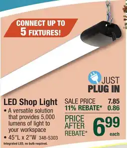 Menards LED Shop Light offer