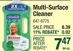 Menards Multi-Surface Cleaner offer