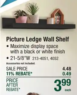 Menards Picture Ledge Wall Shelf offer