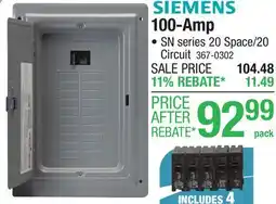 Menards 100-Amp offer