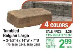 Menards Tumbled Belgian Large offer