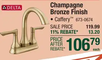 Menards Champagne Bronze Finish offer