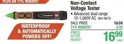 Menards Non-Contact Voltage Tester offer