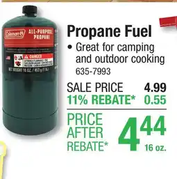 Menards Propane Fuel offer